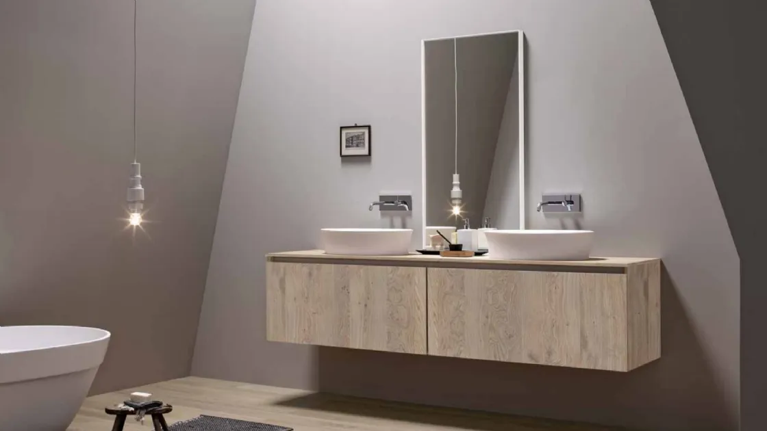Mobile da Bagno sospeso in rovere 45 04 di Birex