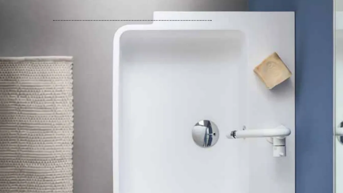 Mobile da bagno sospeso in melaminico Lapis 08 di Birex
