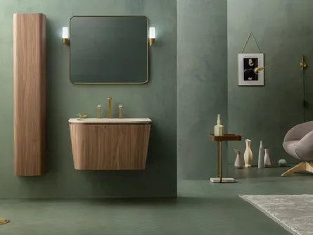 Mobile da Bagno Suede in Noce Canaletto di Cerasa