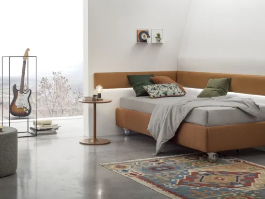 Day Bed Singolo in tessuto con contenitore  Joy Essenziale di V&Nice