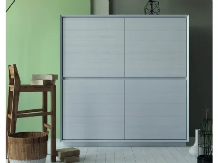 Madia alta Shark Art 1499Z in legno laccato grigio di Fratelli Mirandola