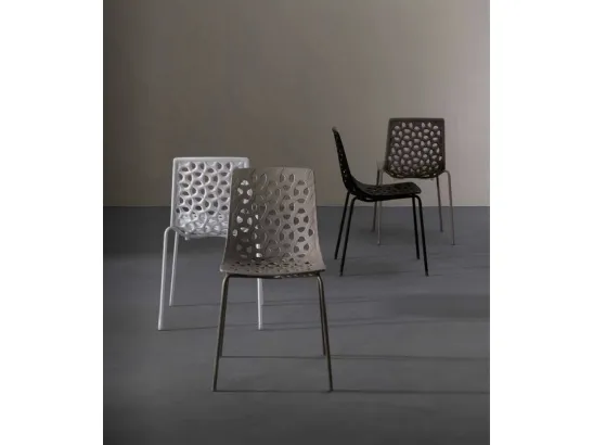 Sedia fissa in plastica Tess di Sedie Brianza