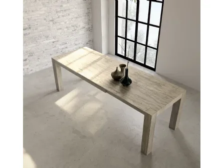 Tavolo Art 1401 Acheo in legno di abete di Fratelli Mirandola
