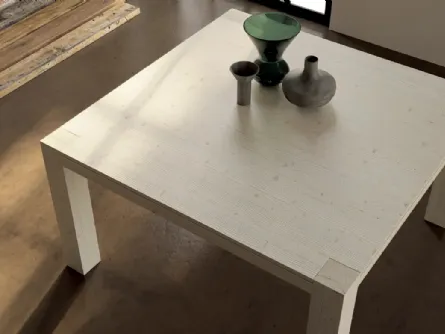 Tavolo quadrato Art 1399 Acheo in legno di abete di Fratelli Mirandola