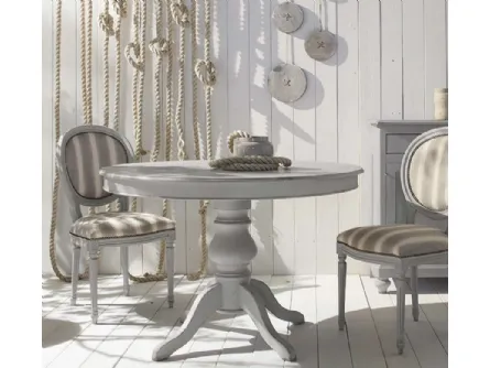 Tavolo rotondo allungabile Shabby Chic Art 637 di Fratelli Mirandola