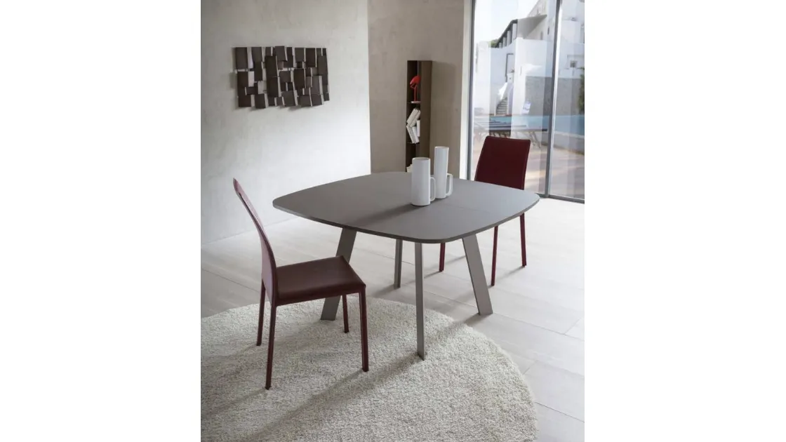 Tavolo in laminato Upper Round di Sedie Brianza