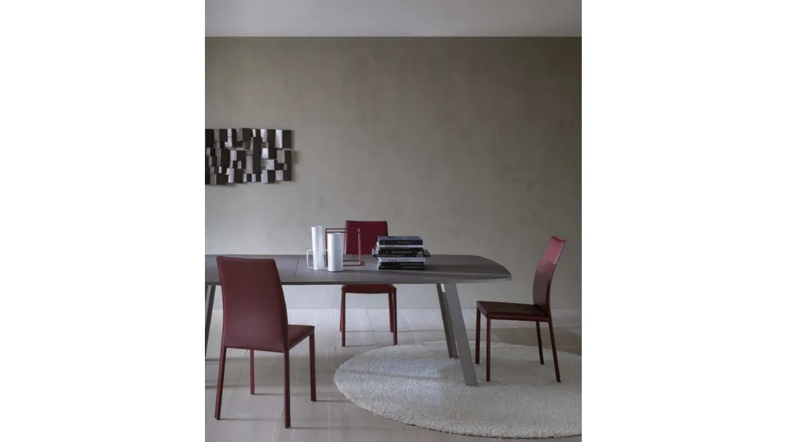 Tavolo in laminato Upper Round di Sedie Brianza