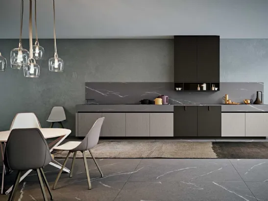 Cucina Moderna lineare Area 22 Gola 02 in laccato di Dibiesse