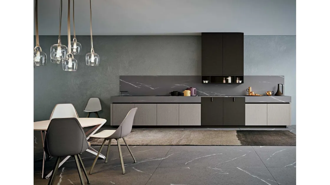 Cucina Moderna lineare Area 22 Gola 02 in laccato di Dibiesse