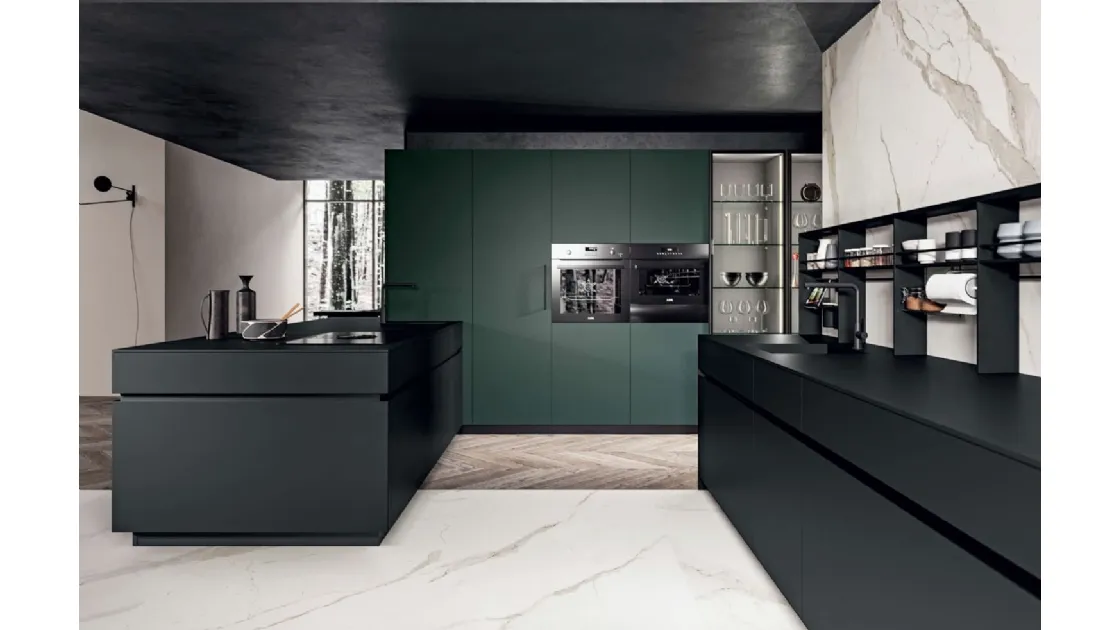 Cucina Moderna Area 22 30 gradi 02 in laccato opaco di Dibiesse