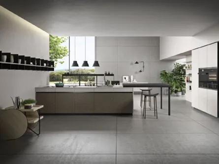 Cucina Moderna lineare DJ 02 in melaminico di Dibiesse