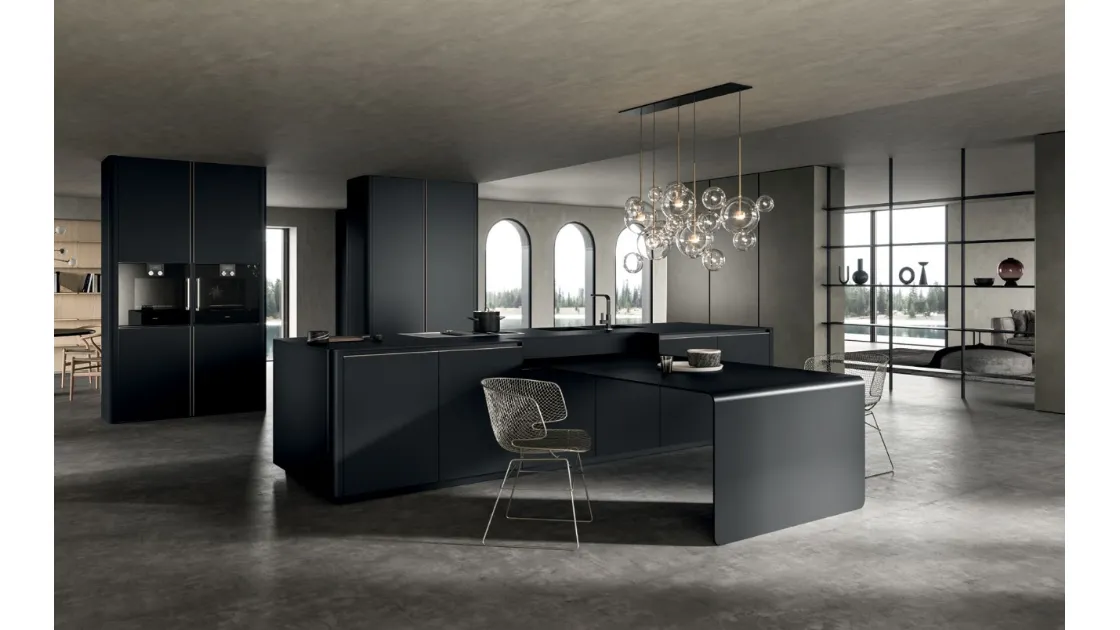 Cucina Moderna in laccato opaco Filo 02 di Dibiesse