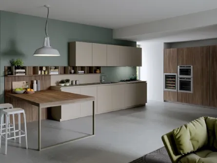 Cucina Moderna lineare Play Lab 03 in melaminico e laminato di Dibiesse