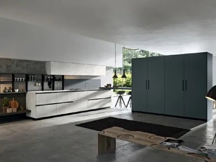 Cucina Moderna lineare Play Time 01 in melaminico di Dibiesse