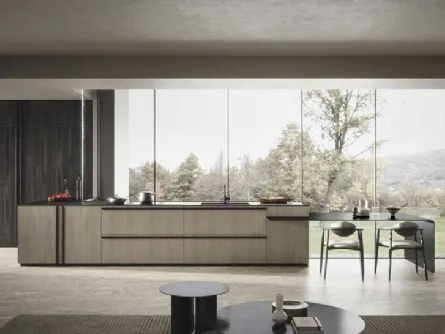 Cucina Moderna Riga con penisola di Dibiesse